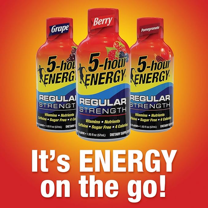 Living Essentials 5 Hour Energy Supplements Berry 12 Count