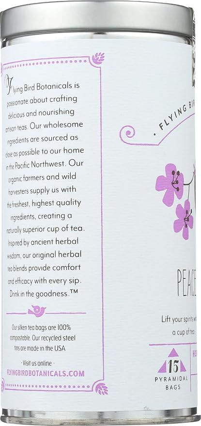 FLYING BIRD BOTANICALS Tea Peaceful Spirit 15 CT