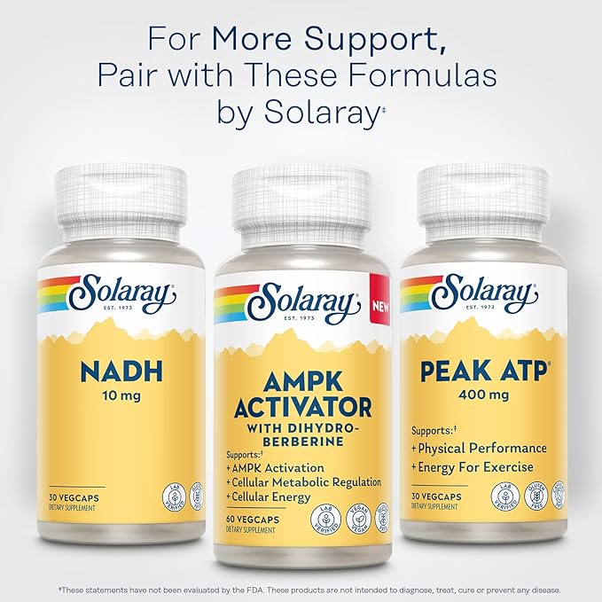 SOLARAY AMPK Activator with Dihydroberberine 60 CT