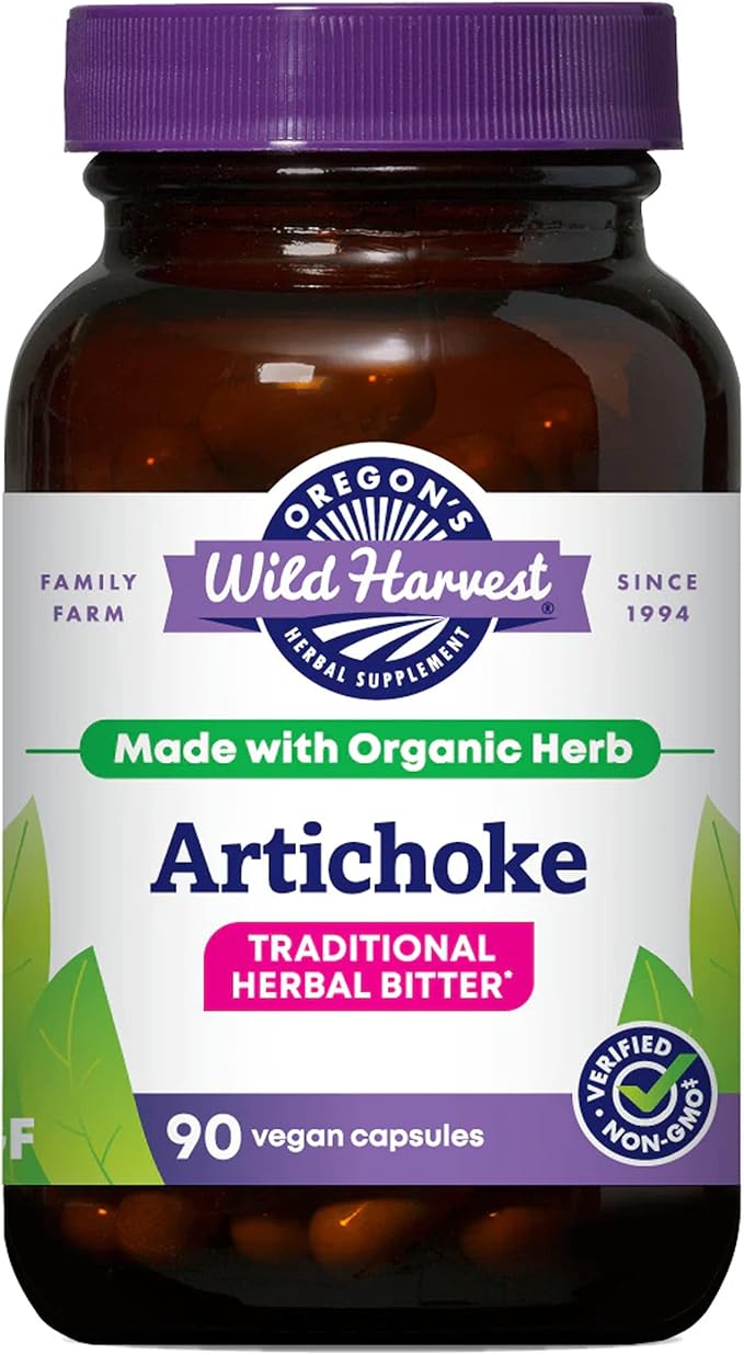 Oregon's Wild Harvest Artichoke Organic Herbal Supplement 90 Count