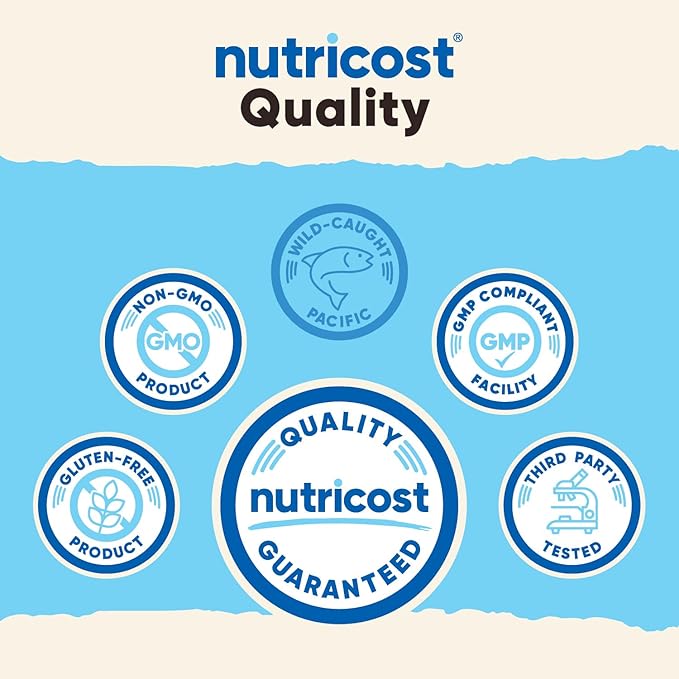 Nutricost Marine Collagen Powder Wild Caught Fish (8 oz) - 23 Servings 10 G Protein Per Serving Alaskan Wild-Caught