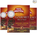Trung Nguyen — Gourmet Blend — Roasted Ground Coffee Blend — Strong and Bold — Robusta Arabica Excelsa &amp Catimor — Notes of Chocolate Spices &amp Fruit — Vietnamese Coffee 17.6oz (Pack of 3)
