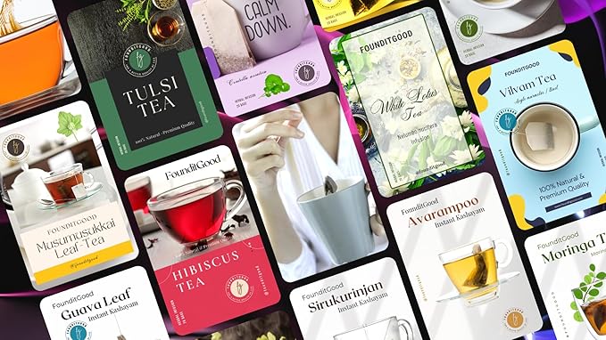 FounditGood’s Pure 'White Lotus Tea' (Nelumbo nucifera) | Herbal Infusion | 100% Natural &amp Pure | Heart Health Support | 60 Dip Tea bags