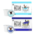 Stella Blue Coffee Pod Variety Pack Positive Vibes Light Roast And Electric Avenue Dark Roast 100% Arabica Coffee Vanilla Fruity And Chocolate Notes 24 Recyclable K Cup Pods Each Bundle