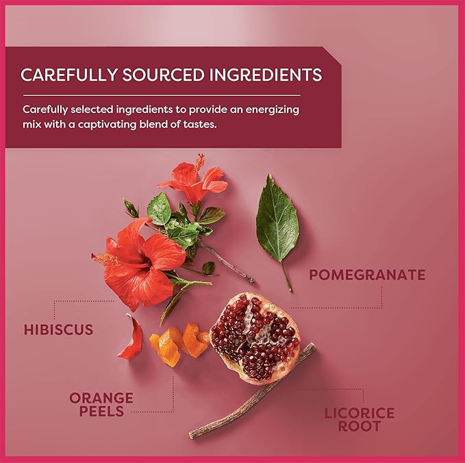 Wissotzky Red Sensation | Hibiscus Herbal Tea (6 Pack - 120 Tea Bags) | Captivating Flavor | Caffeine Free Tea | Refreshing Blend