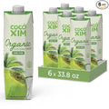 COCOXIM Ready to Drink Organic Coconut Water - 33.8 oz (Pack of 6)| Zero Added Sugar| Natural &amp Fresh with Electrolytes &amp Nutrients