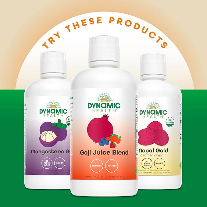 Dynamic Health Blueberry Concentrate 100% Concentrate Unsweetened No Additives Brain Function Antioxidant Support Vegan Gluten Free Non-GMO 16 Fl oz