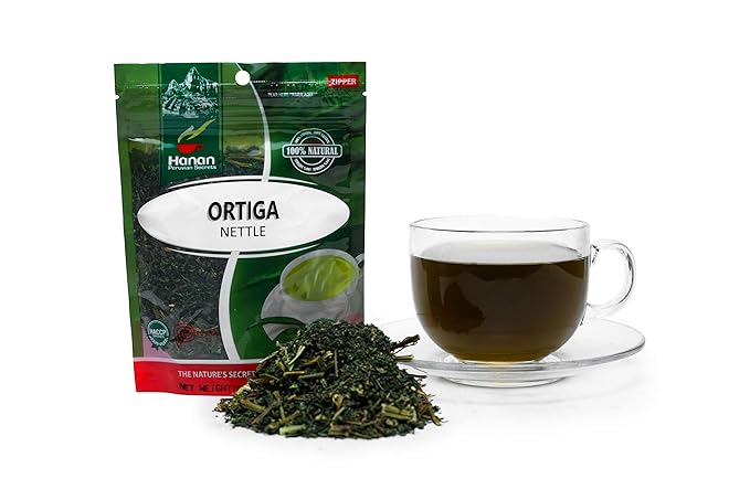 Hanan Nettle Loose Herb Tea 1.06 oz (30g) All-Natural Dried Stinging Nettle Plant Leaf and Root from Peru – Herbal Tea &amp Supplement (3 Pack)