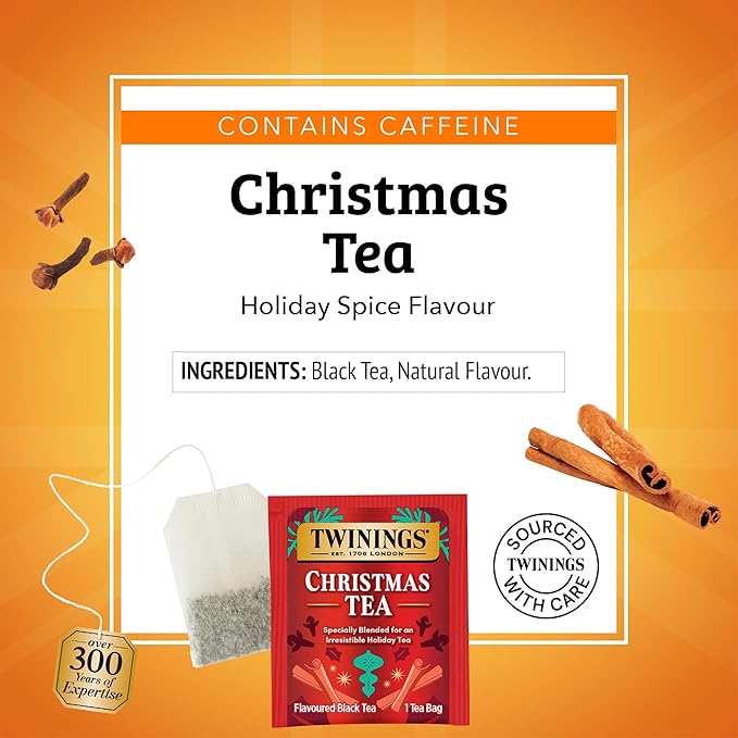 Twinings of London Christmas Black Tea Box of 20 Tea Bags (Pack of 2)
