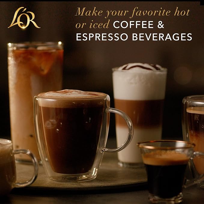 L'OR Coffee Pods 50 Count Bonjour Light Roast Blend Single-Serve Aluminum Coffee Capsules Compatible with the L'OR BARISTA System &amp *Nespresso Original Machines 50 Count (Pack of 5)