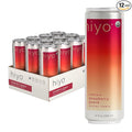Hiyo Organic Social Tonic - Strawberry Guava 12 Pack - N.A. Functional Seltzer Sparkling Water Crafted with Organic Adaptogens Nootropics &amp Botanicals