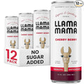 Llama Mama Cherry Berry Organic Sparkling Prebiotic Soda • Gut &amp Immune Support • High Vitamin C Antioxidants • NO Sugar • NO Artificial Sweeteners • NO Stevia • Vegan Plant Fiber • 12 Pack