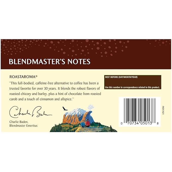 Celestial Seasonings Herbal Tea Roastaroma Caffeine Free 3.3 Ounce 20 Count (Pack of 6)