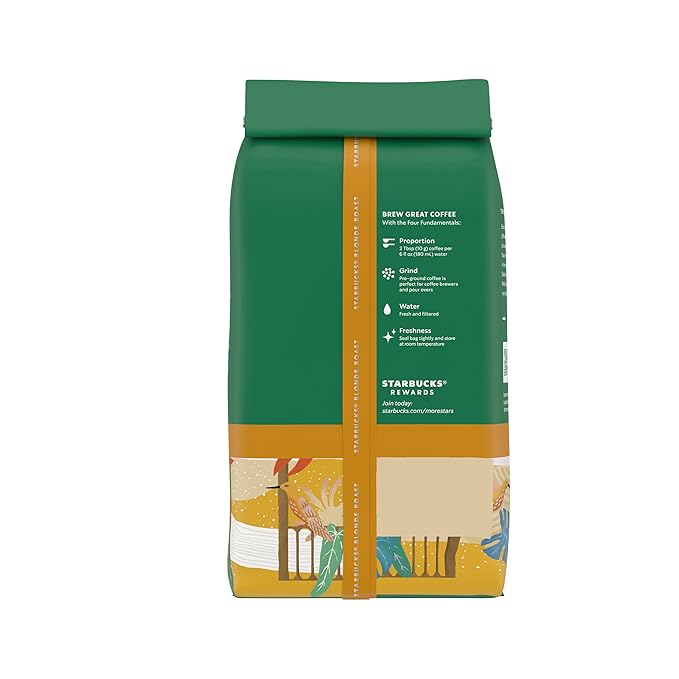 Starbucks Ground Coffee Starbucks Blonde Roast Hot or Iced Coffee Decaf Veranda Blend 12 oz