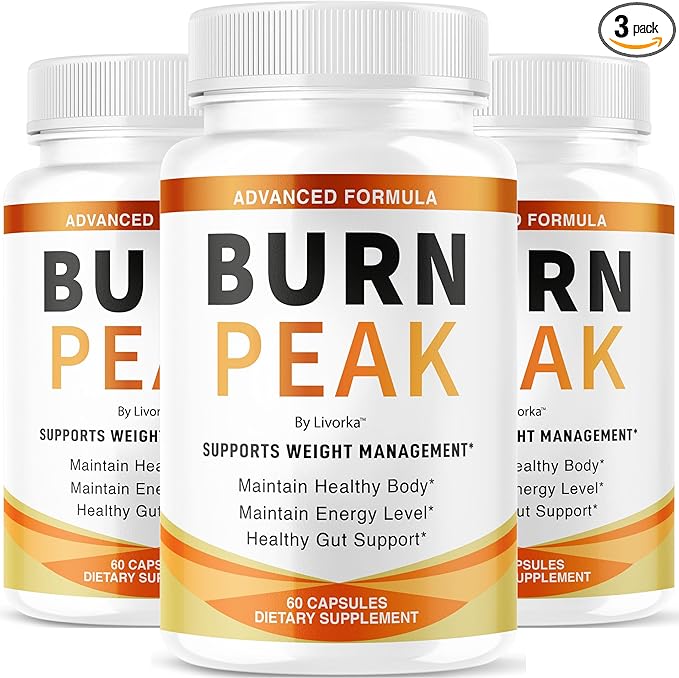 (3 Pack) Burn Peak Capsules - Official BurnPeak Weight Pills Advanced Premium Support All Natural Burn Peak Pink Salt Trick Supplement for Overall Health &amp Wellness Reviews 180 Capsules for 3 Mo