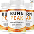 (3 Pack) Burn Peak Capsules - Official BurnPeak Weight Pills Advanced Premium Support All Natural Burn Peak Pink Salt Trick Supplement for Overall Health &amp Wellness Reviews 180 Capsules for 3 Mo