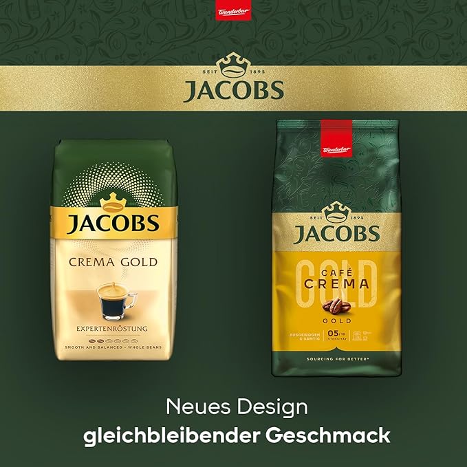 Jacobs Crema Whole Bean Coffee 1000 Gram / 35.2 Ounce (Pack of 1)