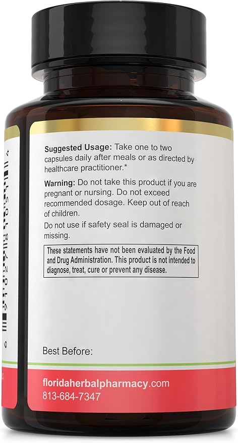 Florida Herbal Pharmacy Guava Leaf Extract Supplement Capsules 10:1 (120 Capsules)Two Months Supply