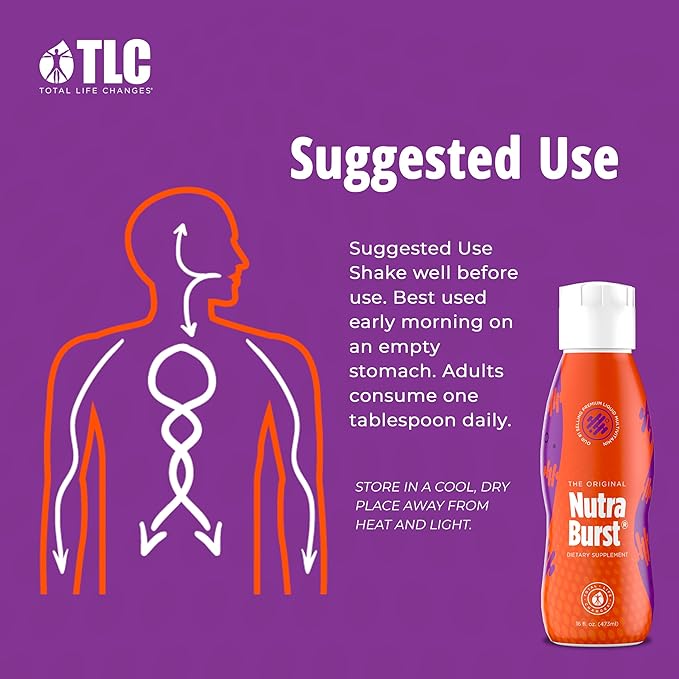 Total Life Changes NutraBurst - Liquid Multivitamin Daily Nutritional Support Packed with Essential Vitamins and Minerals 16 fl. oz