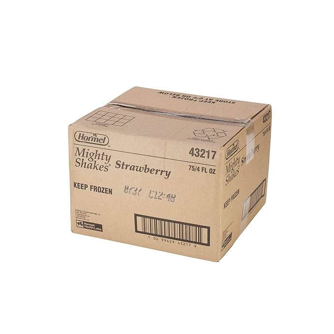 MightyShakes Strawberry Shake Beverage 4 Ounce -- 75 per case.