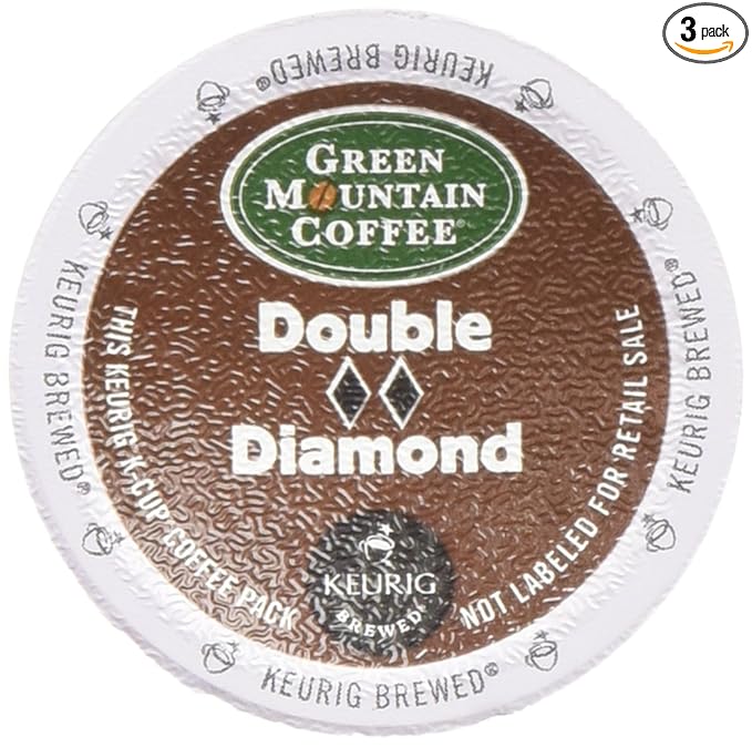 Green Mountain Double Black Diamond Extra Bold K-Cup Coffee Totally 72 K-Cups