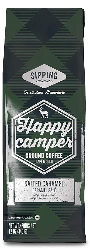 Paramount Roasters Ground Coffee (Happy Camper Salted Caramel Flavored Coffee)