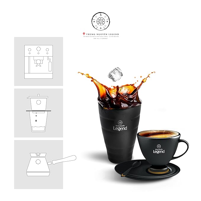 TRUNG NGUYEN LEGEND Espresso Specialist Arabica Coffee Bean - Bag 17.6 Oz/500gr Light Roast Whole Beans Full Coffee Beans Smooth and Balanced Taste