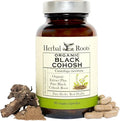 Herbal Roots Organic Black Cohosh Root | Extra Strength | Menopause and Menstrual Support for Women | 90 Capsules Vegan