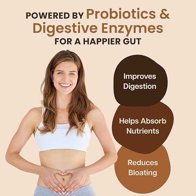 Organic Chocolate 4000mg Grass Fed Bovine Colostrum Powder + Probiotics Colostrum Supplement for Kids &amp Adults with Immunoglobulins (220.98 Grams)