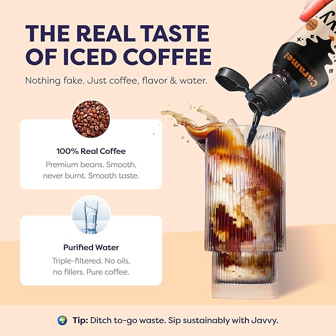 Coffee Concentrate - Cold Brew Coffee Perfect for Hot or Iced Instant Coffees Hot Drinks Cold Brew Concentrate 2 Pack - Caramel