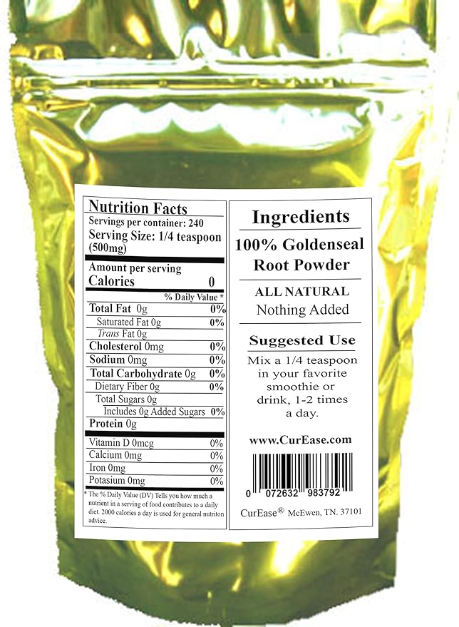 Goldenseal Root Powder 4.2 oz / 240 Servings