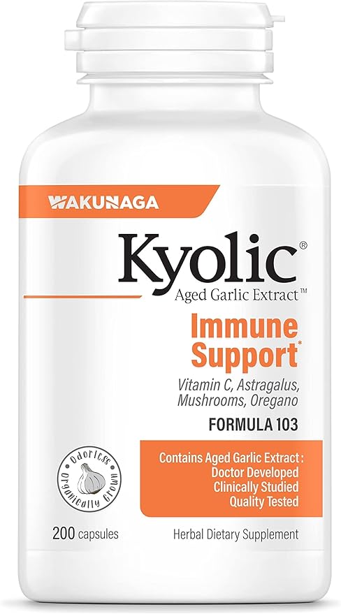 Kyolic Aged Garlic Extract Formula 103 Immune Support* 200 Capsules