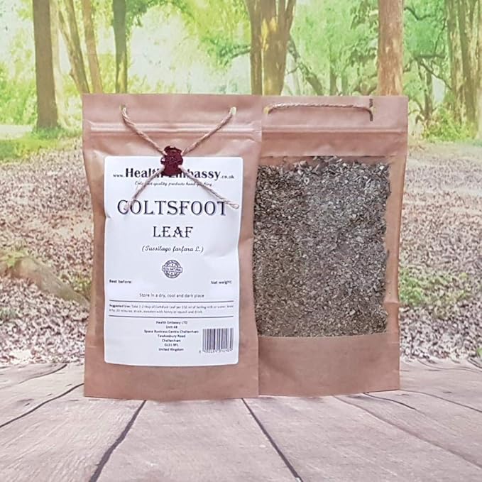 Health Embassy Coltsfoot Leaf | Tussilago farfara L | Herbal Tea (100g)