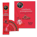 4C Powder Drink Stix Cranberry Pomegranate 500 Count Bulk Buy Singles Stix On the Go Refreshing Water Flavorings Value Pack