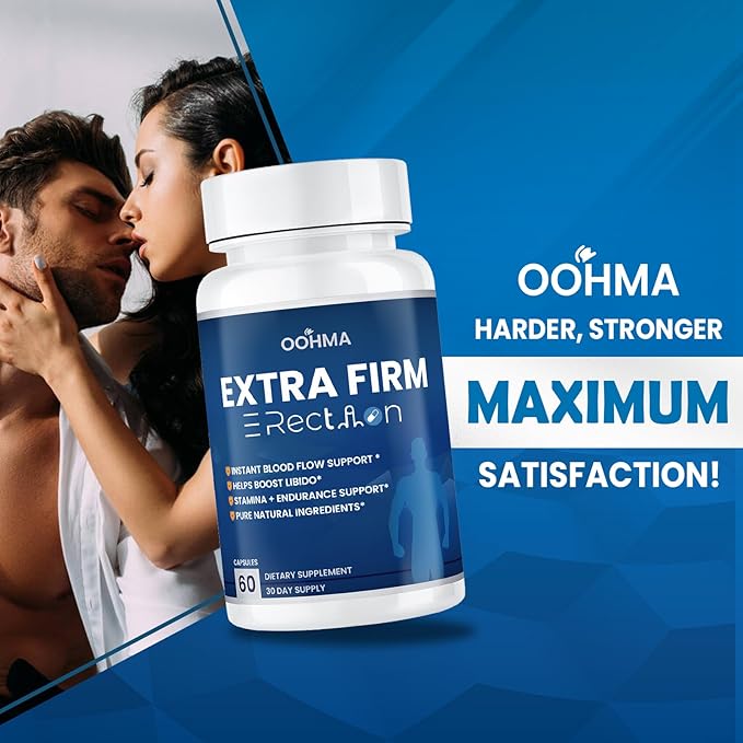 Fast-ActingMale Enhancing Supplement Pills for Blood Flow Size &amp Stamina | Natural Formula with Maca &amp Epimedium | 3rd Party Tested for Purity &amp Potency | 60 Tablets