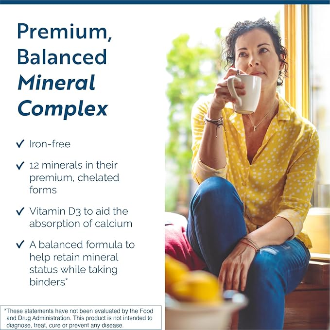 Researched Nutritionals Core Minerals - Daily Trace Minerals Supplement - Iron-Free Blend with Vitamin D3 Magnesium Glycinate &amp Iodine for Thyroid Bone &amp Metabolic Support (120 ct)
