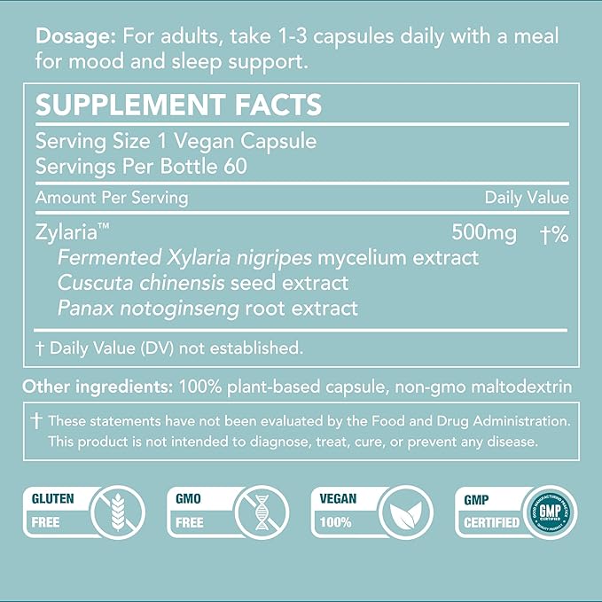 SleepBoost™ formulated with Zylaria™. May Support a Sense of Calm Through Natural Neuro Pathways