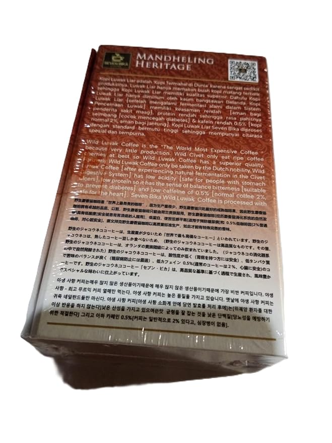Mandheling Heritage Luwak Arabica Ground Coffee Indonesian Premium Civet Coffee 100g