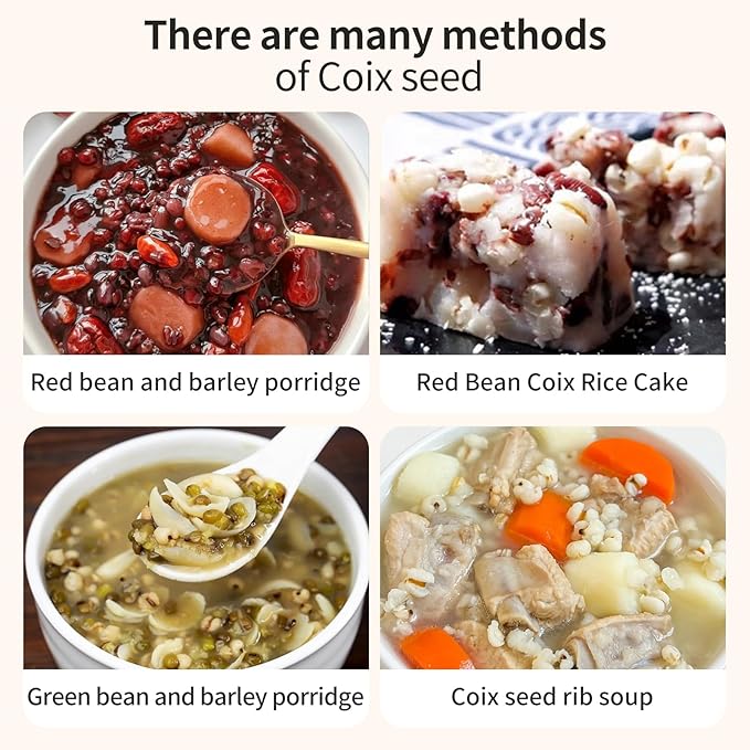 Job's Tears Coix Seed Jobs Tears Seeds Pearl Barley Coix Rice No addition No Sugar薏米 薏仁米 薏仁 薏苡仁18oz/500g