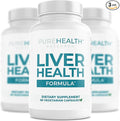 PUREHEALTH RESEARCH Liver Health Detox and Cleanse Supplement - Herbal Blend for Women &amp Men with Artichoke Extract Milk Thistle and Dandelion - Liver Support Supplement - 180 Capsules