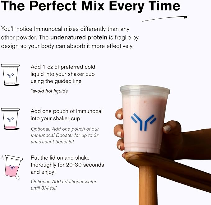 Immunocal Glutathione Precursor – Whey Protein Isolate Immune Support Master Antioxidant Detox Cleanse + Brain Health | Fat-Free Sugar-Free Lactose-Intolerant Friendly | 30 Servings