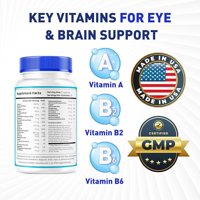 LIVORKA Sight Clear 20/20 Vision Support Supplement For Eyes - 3 Month Supply - Pack Of 3