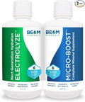 BEAM Minerals Micro-Boost and Electrolyze Advanced Set | Advanced Electrolyte &amp Micronutrient Support | 100% Bioavailable Ionized Format