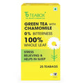 Teabox Premium Darjeeling Green Tea With Chamomile Flowers | 100% Whole Leaf &amp 0% Bitterness | Green Tea From The Himalayas | 25 Tea Bags (Low Caffeine)