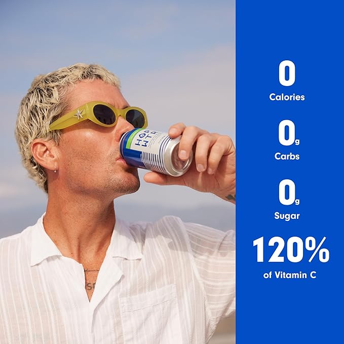 HOP WTR Sparkling Hop Water Classic 12 Pack Sugar Free Low Carb Non Alcoholic Drinks NA Beer Adaptogen Drink No Calories Adaptogens &amp Nootropics for Added Benefits 12 oz Cans