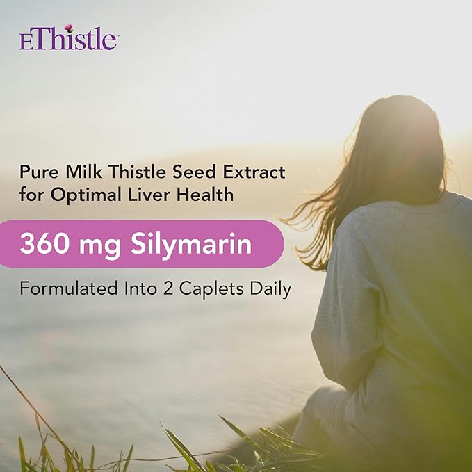 Liver Wellness Dietary Supplement Milk Thistle &amp Vitamin E Liver Health Formula Caplets 180 Count