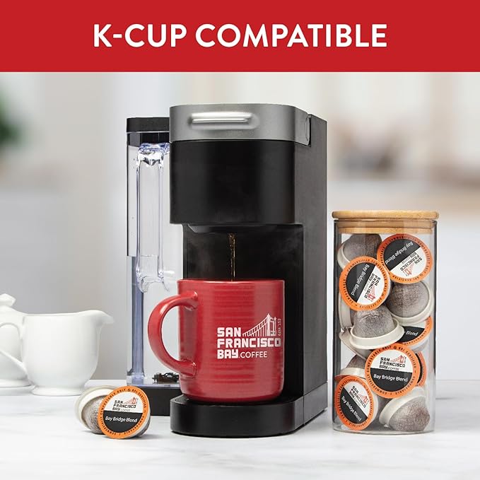 San Francisco Bay Compostable Coffee Pods – Bay Bridge Blend (80 Ct) K Cup Compatible Medium Roast