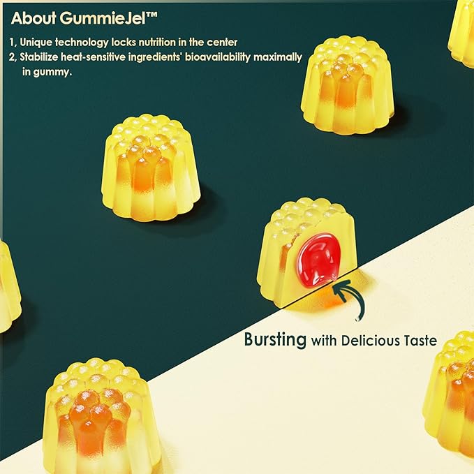 Berberine 500mg Supplement Once Daily Liposomal Gummies with Ceylon Cinnamon Bitter Melon Banaba Leaf for Metabolism Balanced AMPK Activator High Absorption Sugar Free Vegan 60 Cts