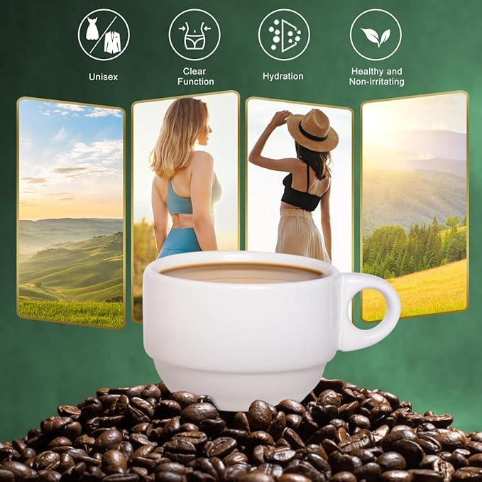 Premium Green Coffee Bean Extract Powder - Gluten-Free Green Coffee Bean Extract Supplements with 10 Natural Health Blends Instant Coffee 180g (18 Sachets)