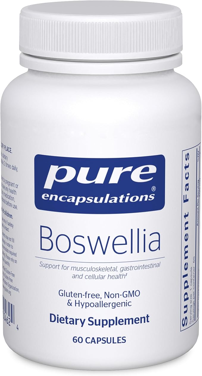 Pure Encapsulations Boswellia Supplement - for Joint Health GI &amp Connective Tissue - Supports Healthy Joints &amp Digestive Health* - Non-GMO &amp Vegan - 60 Capsules